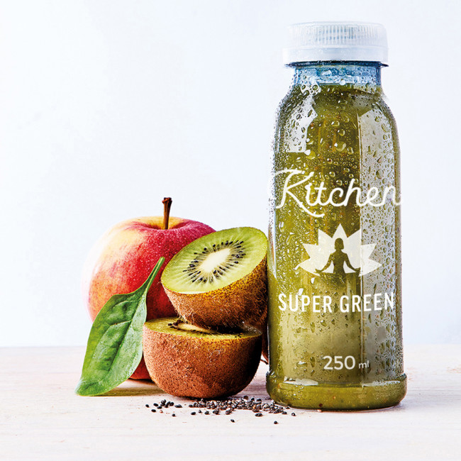 Super Green : Poire, kiwi, épinards, menthe, chia, vitamine E